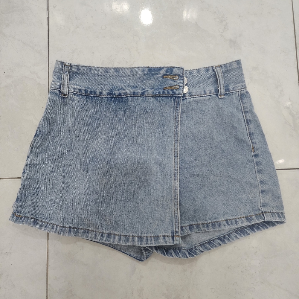 Denim skort